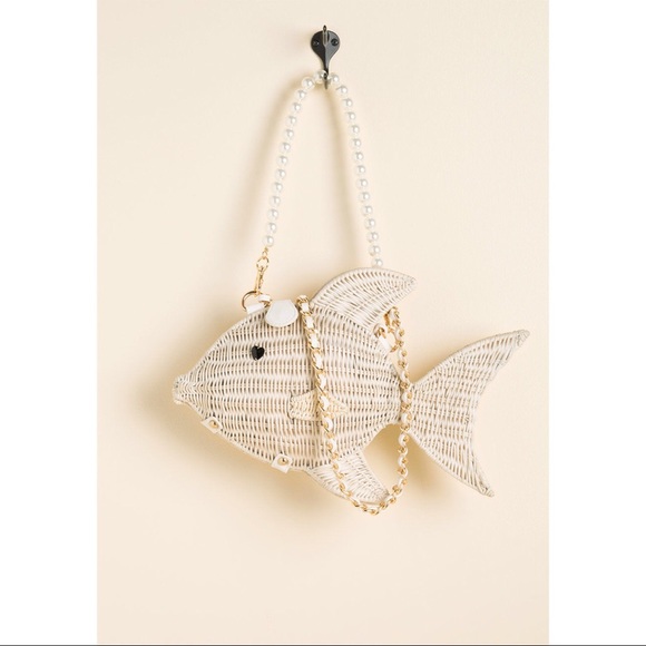 betsey johnson fish purse